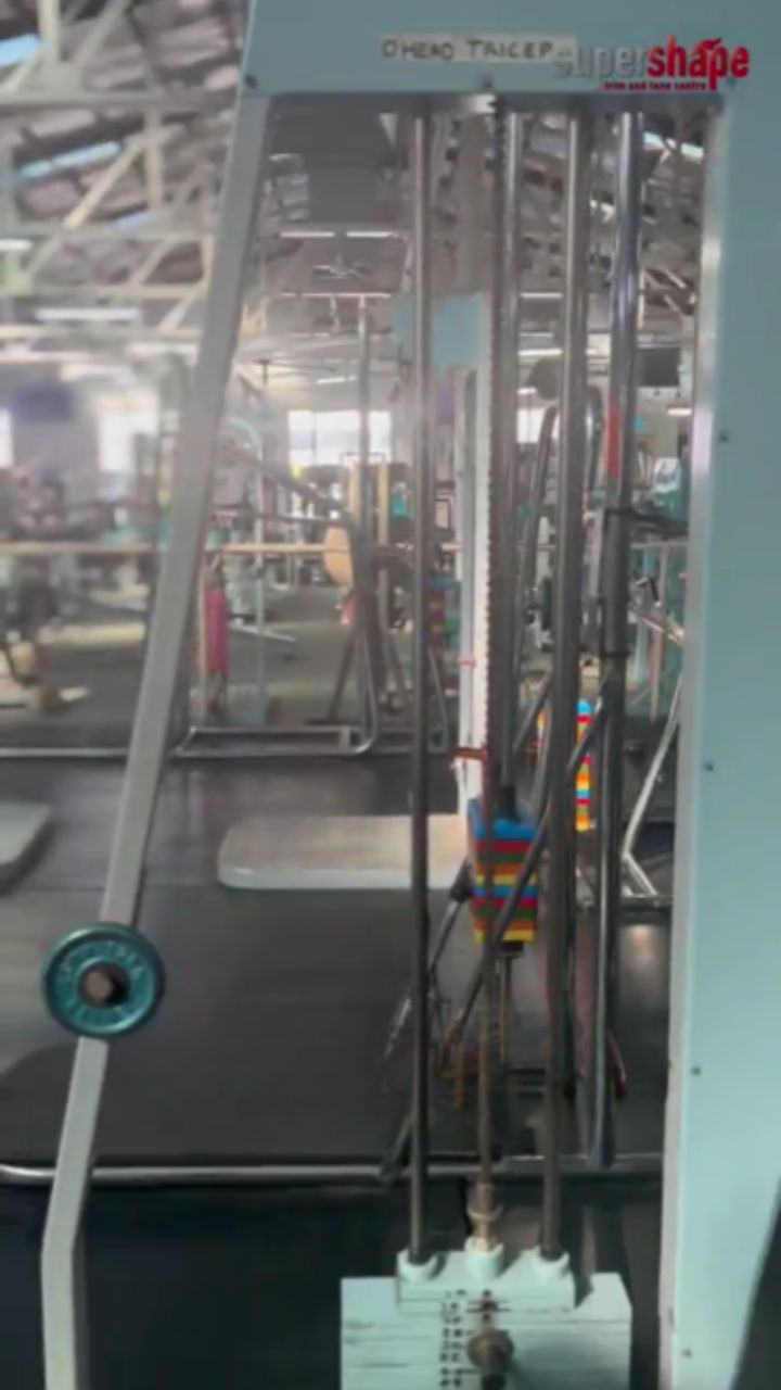 The overhead tricep machine at Supershape Gym.